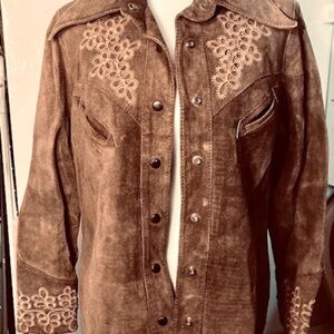 Women's Genuine Leather/Suede Jacket made inBrazil